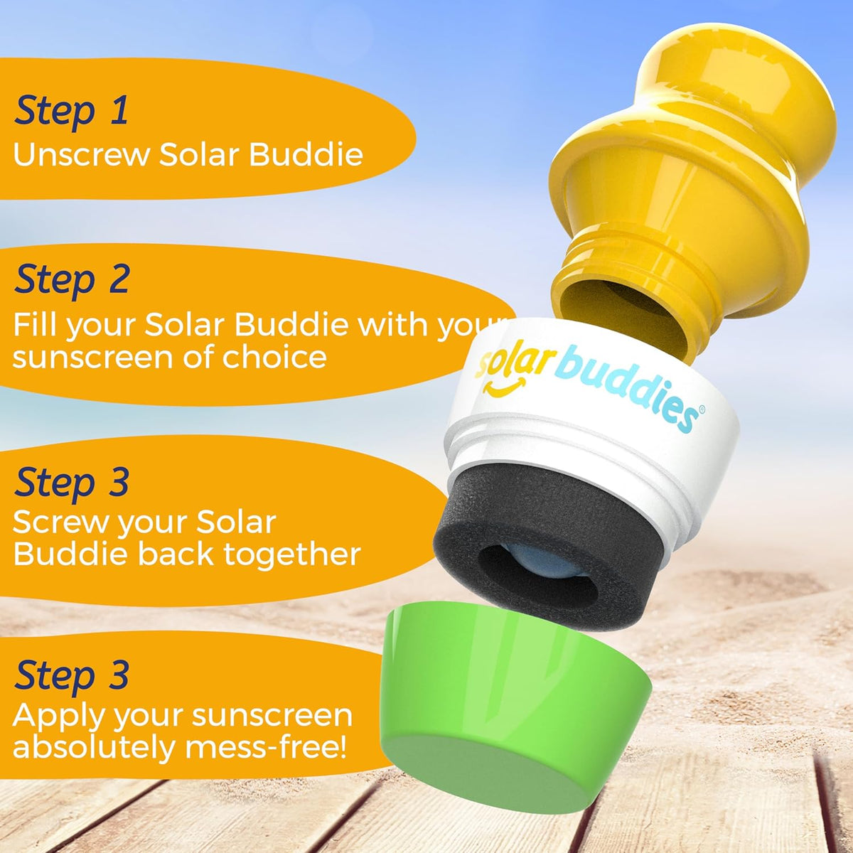 Green Bag Bundle Set For Solar Buddies Refillable Roll On Sunscreen Suncream Applicator Bag Bundle