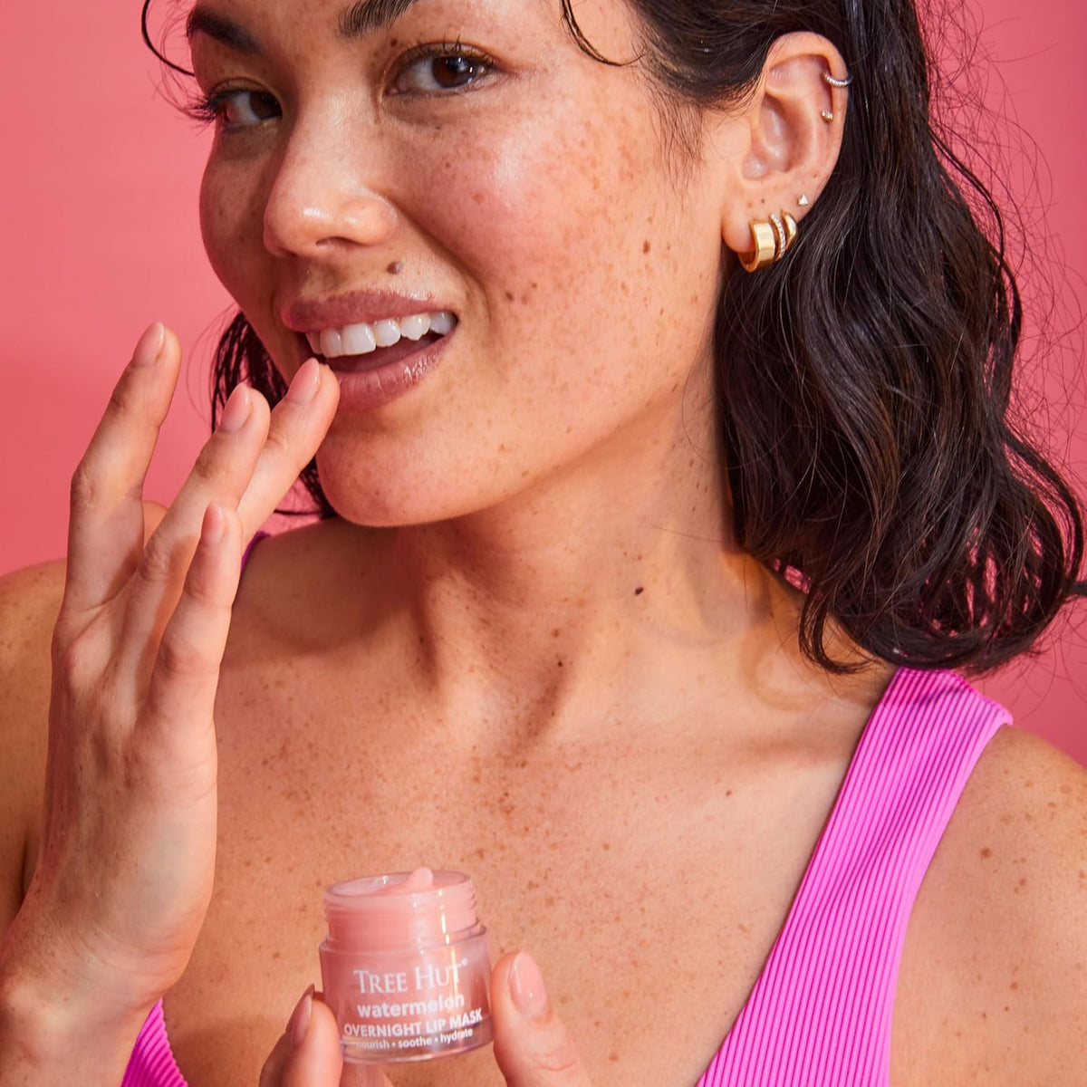 Tree Hut Watermelon Overnight Lip Mask | Leave on Overnight & Wake up to Soft, Hydrated Lips |