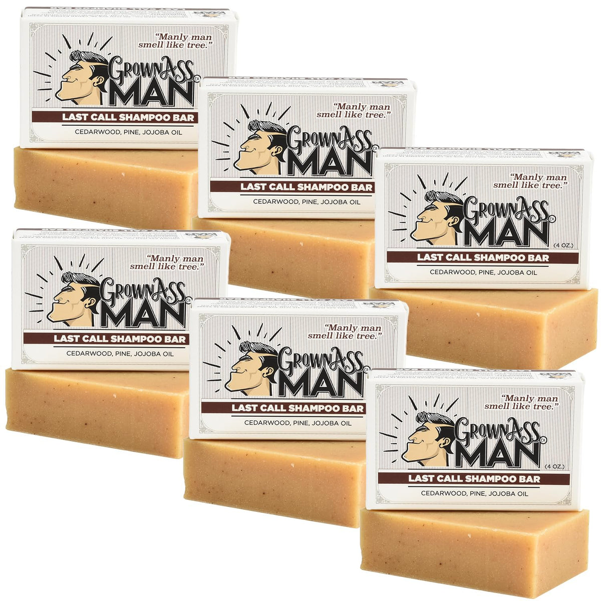 Solid Shampoo Bar Rich Lather 3 in 1: Hair, Beard & Body Wash - Plastic Free & Eco-Friendly
