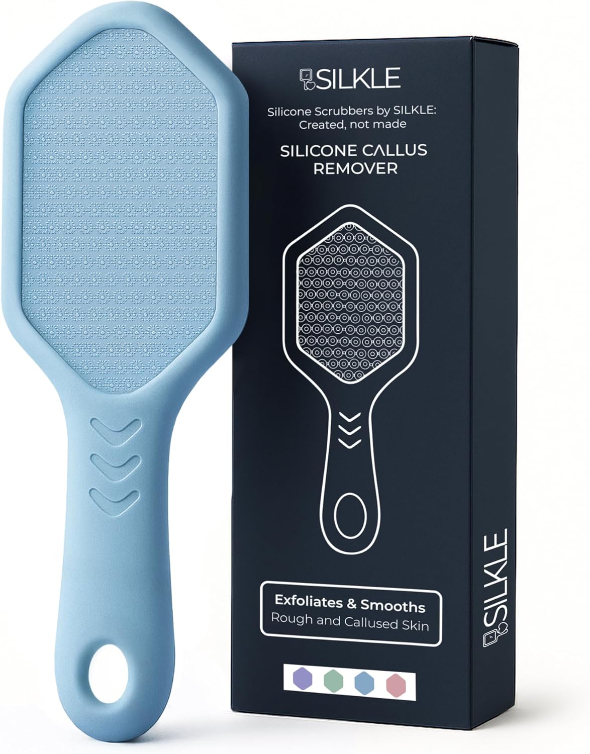 Silicone Foot Callus Remover - Nano Glass Foot File for Dead Skin and Cracked Heels - Callus