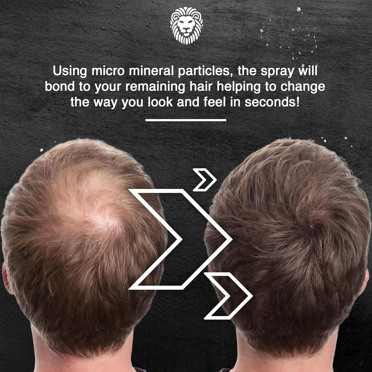 Mane Hair Thickening Spray & Root Touch Up, Instantly Thicker Hair for Men & Women, Fill in