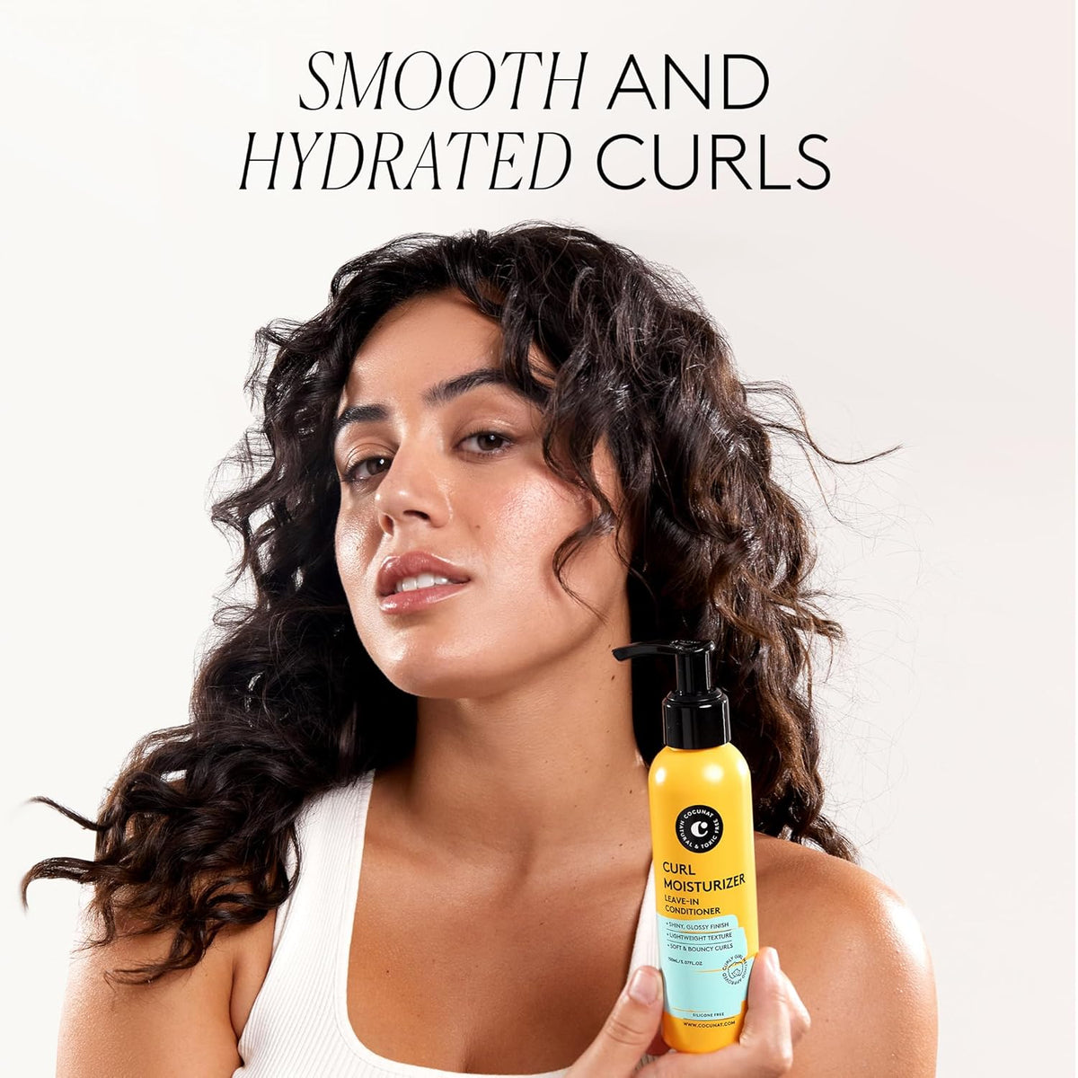 COCUNAT - Curl Moisturizer Leave-in - Curly Hair Gel - Detangles, Defines and Moisturises Curls