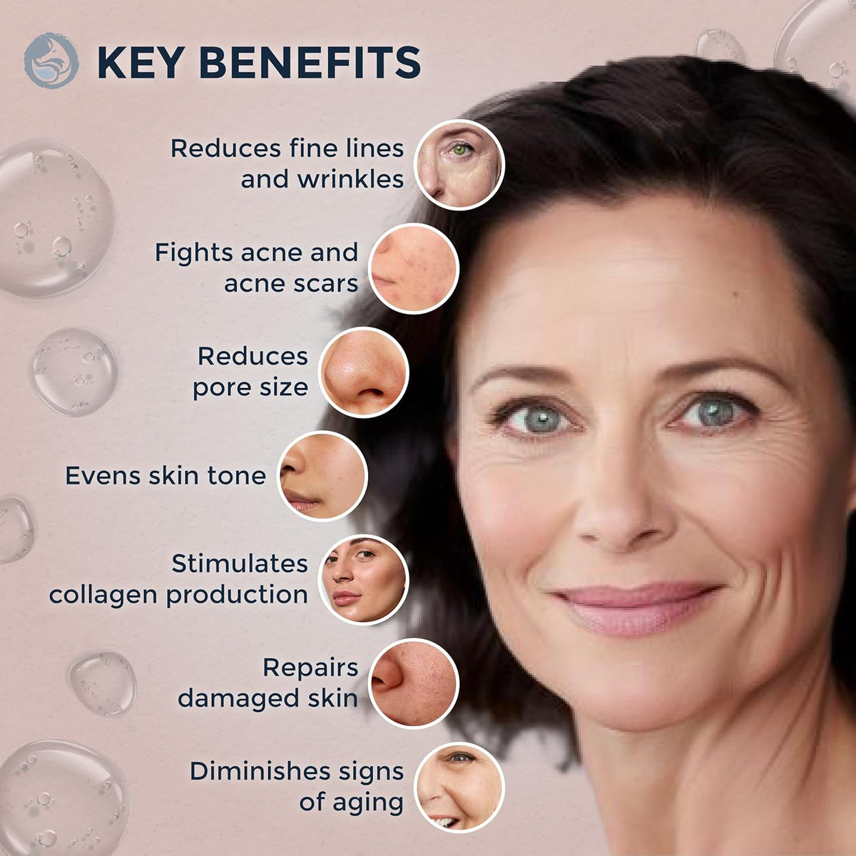 Retinol Face Serum - 3% Retinol - Anti Aging Night Serum - with Gotu Kola, Hyaluronic Acid