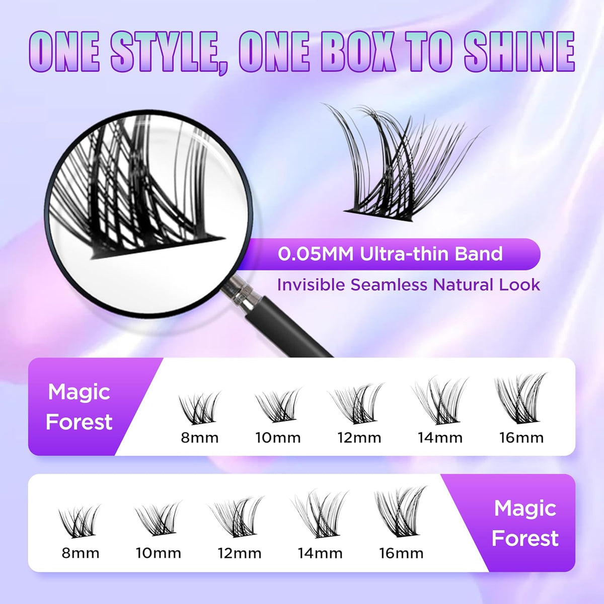 Lash Extension Kit DIY Lash Clusters Kit Eyelash Extensions Individual Lashes Extensions with
