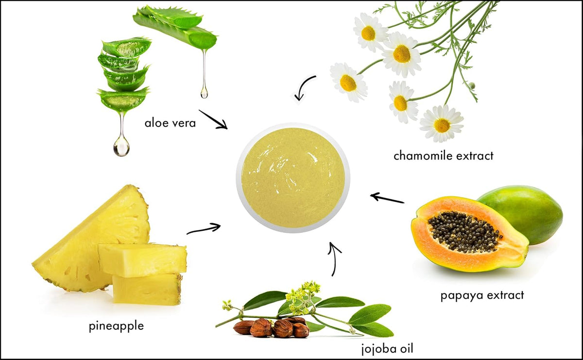 RAYA Pineapple Enzyme Facial Scrub (120) | Exfoliating and Refining Facial Scrub for Combination