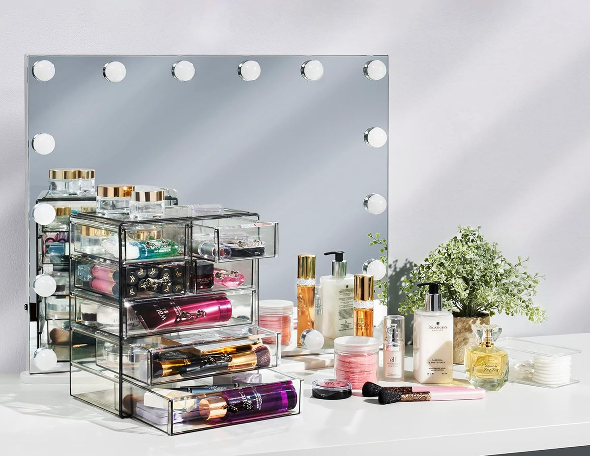 Sorbus Acrylic Makeup Organizer - Organization and Storage Case for Cosmetics Make Up & Jewelry