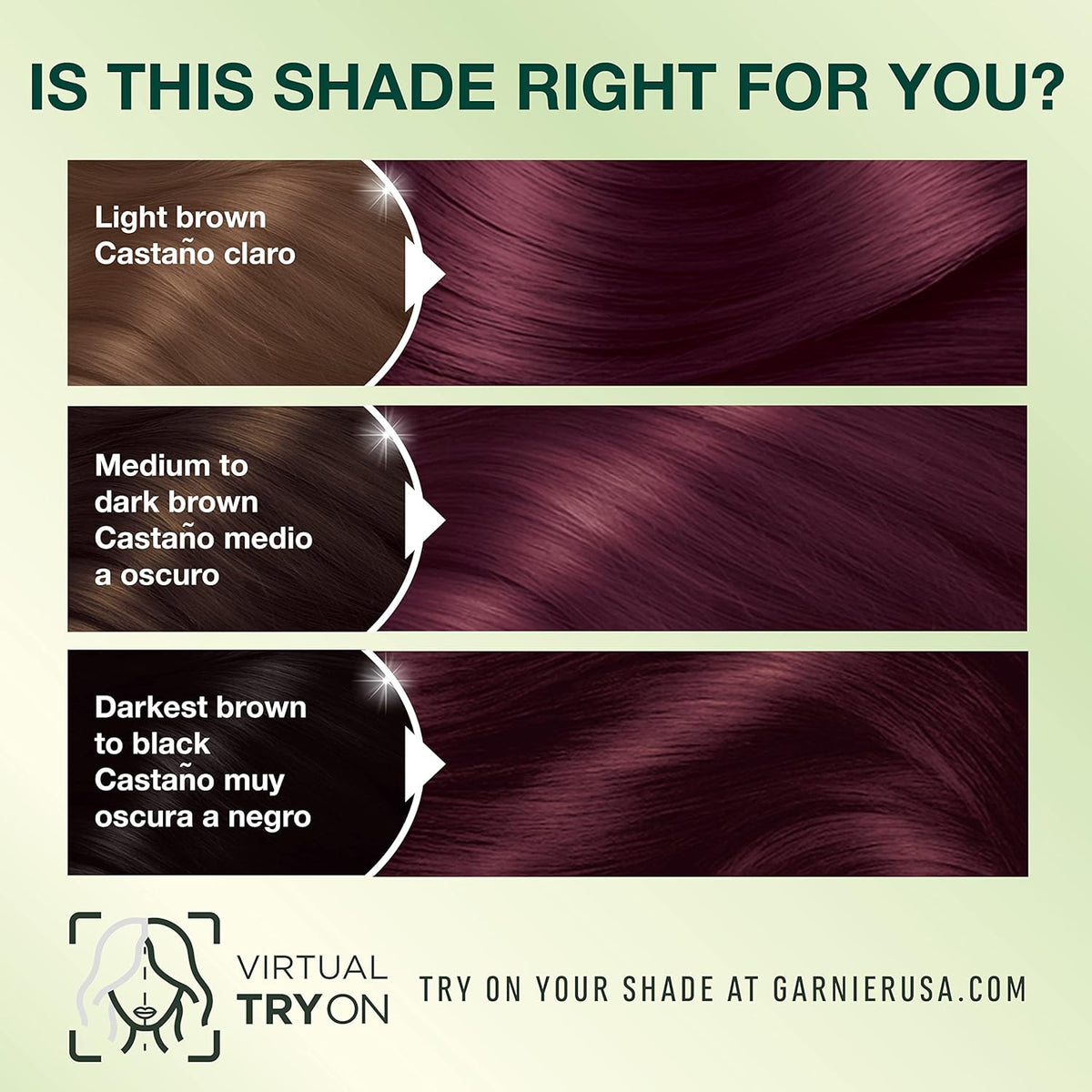 Garnier Hair Color Nutrisse Nourishing Creme, 42 Deep Burgundy (Black Cherry) Red Permanent Hair