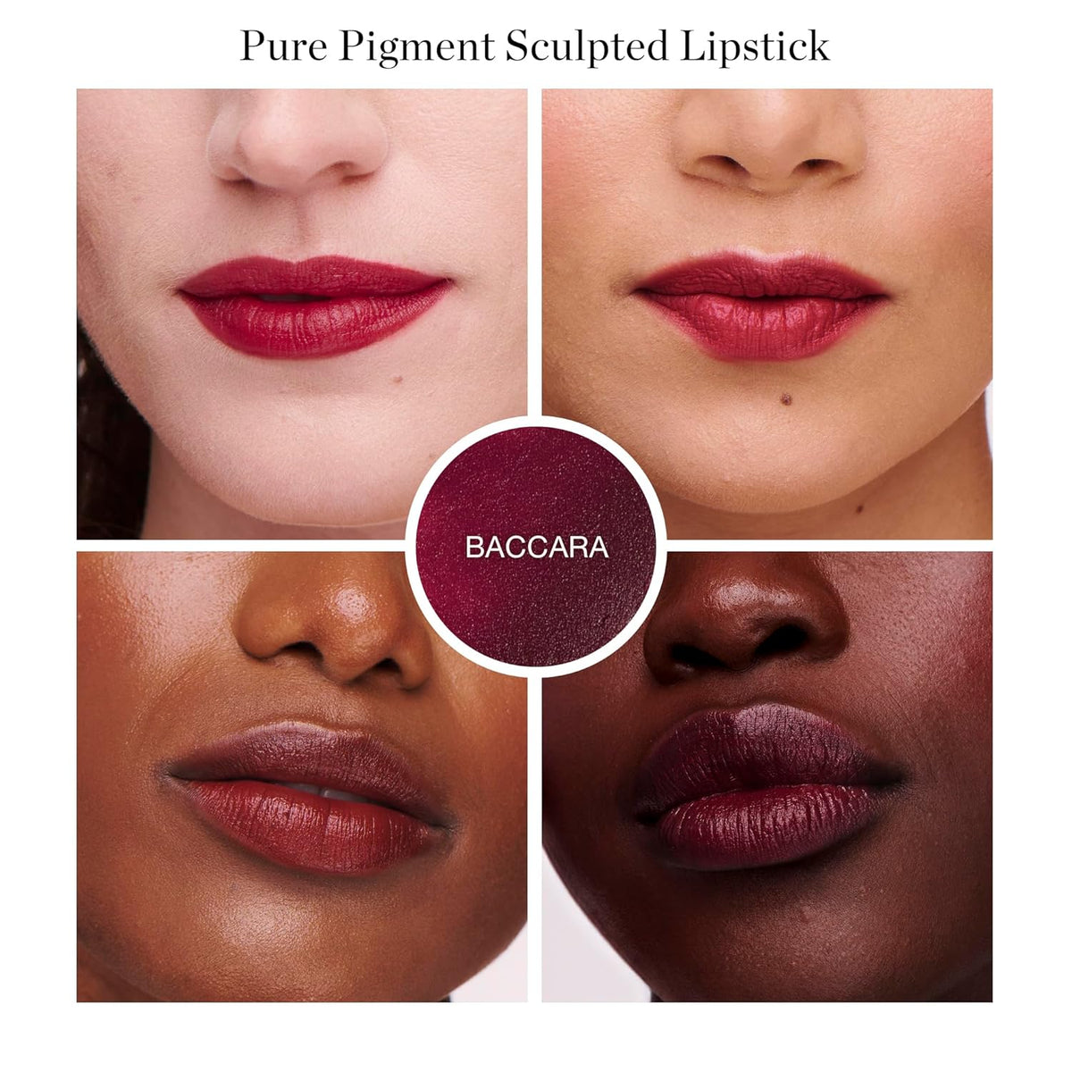 Ogee Full Bloom Sculpted Lipstick (Bacarra - Deep Wine) - Long Lasting Organic Lipstick with Jojoba