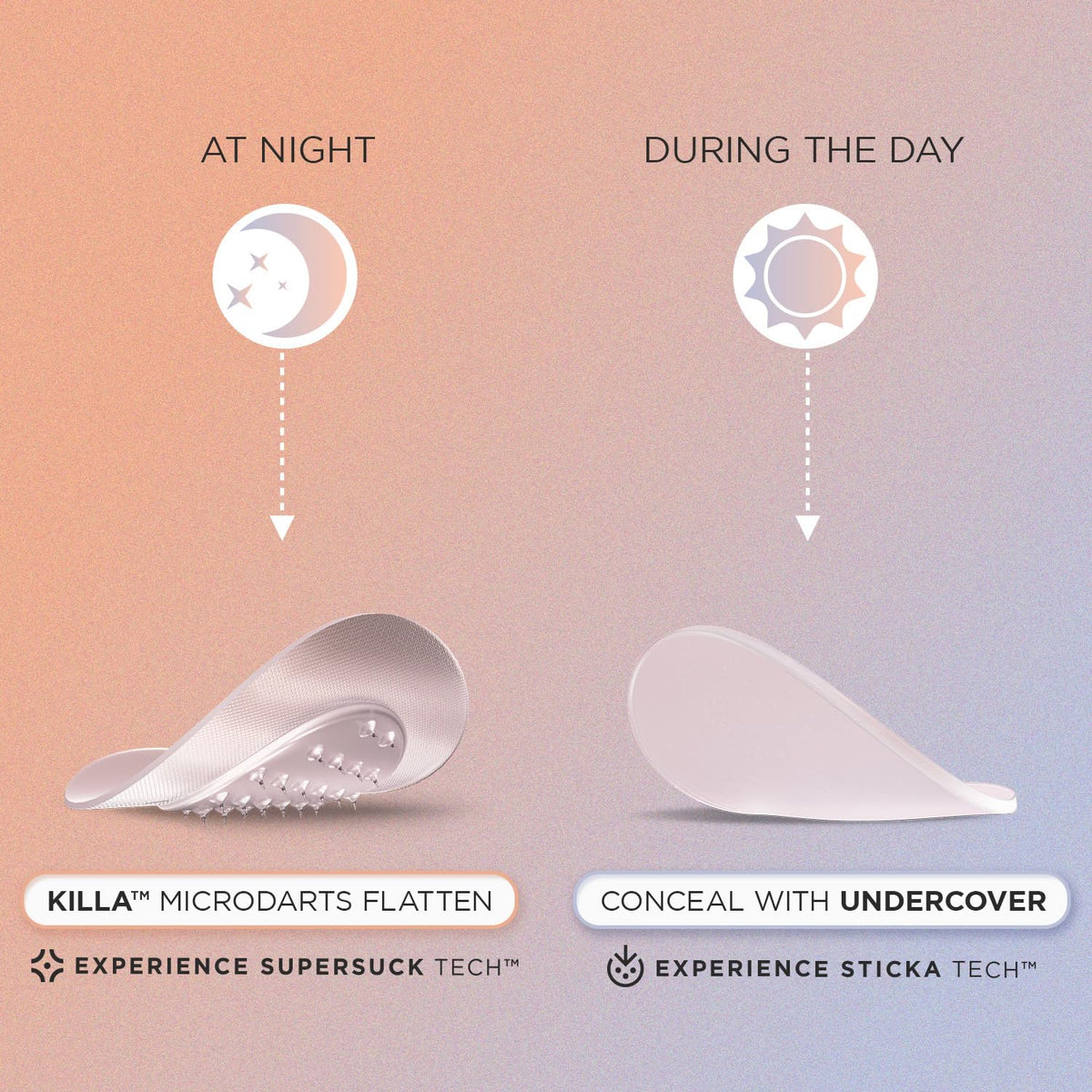 ZitSticka Invisible Pimple Patches for Face, Hydrocolloid Patches, Ultra-Thin Clear Azelaic Acid &