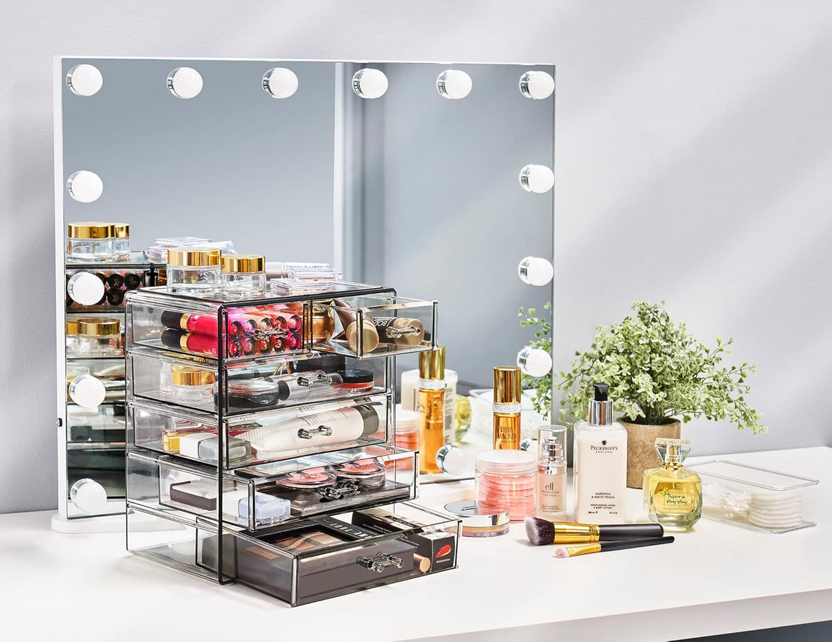 Sorbus Acrylic Makeup Organizer - Organization and Storage Case for Cosmetics Make Up & Jewelry
