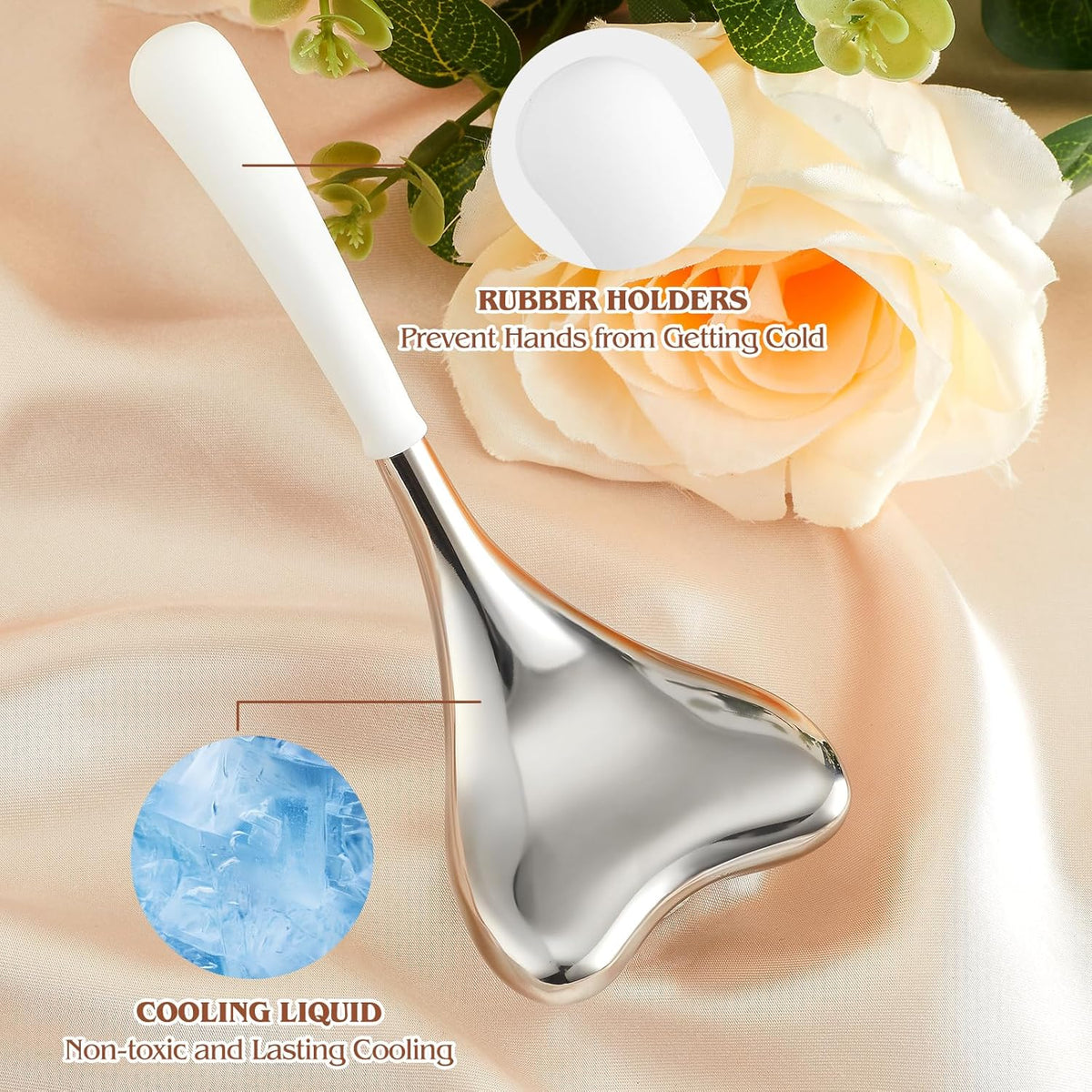 Cryo Sticks for Face - Gua Sha and Massage 2-in-1, Ice Globes-Facial Skin Care Tools for Women
