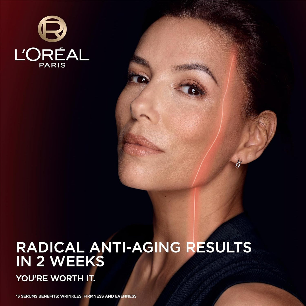 L'Oreal Paris Revitalift Triple Power Age-Defying Face Serum, Anti Aging Serum with 3 in 1