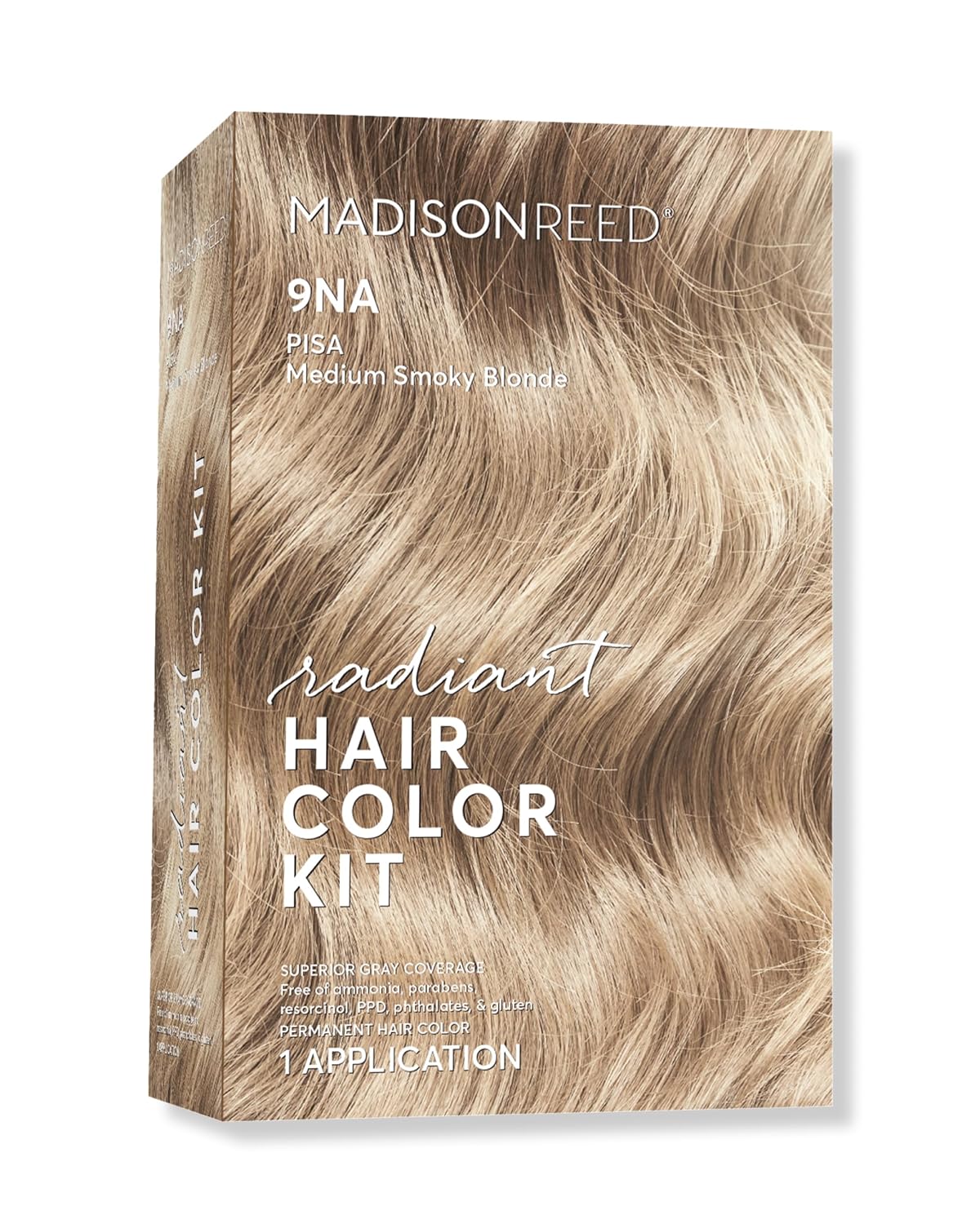 Madison Reed Radiant Hair Color Kit | 9NA Medium Cool Blonde with Ash Undertones (Pisa Blonde) for
