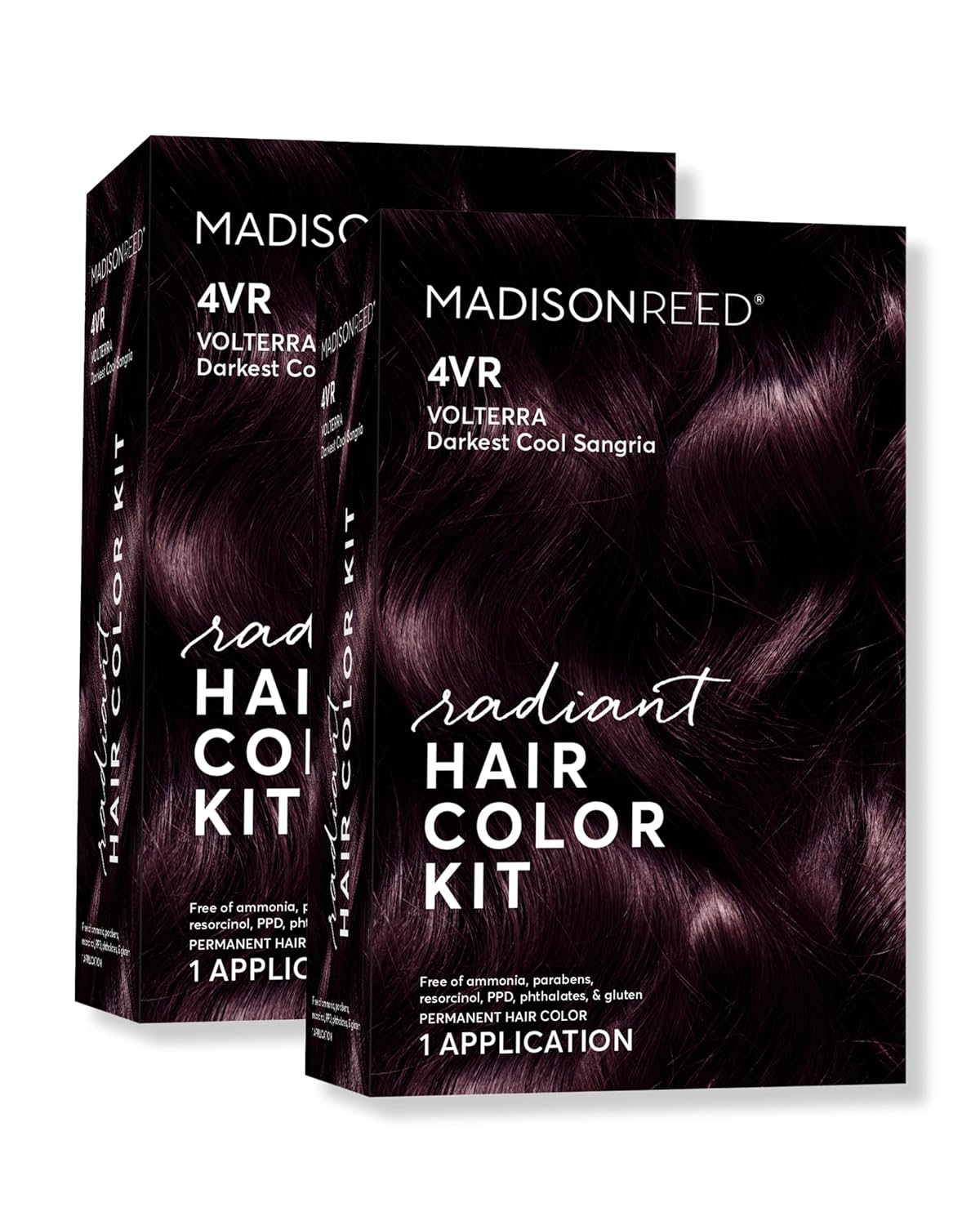 Madison Reed Radiant Hair Color Kit | 4VR Darkest Cool Sangria (Volterra Amethyst) for 100% Gray