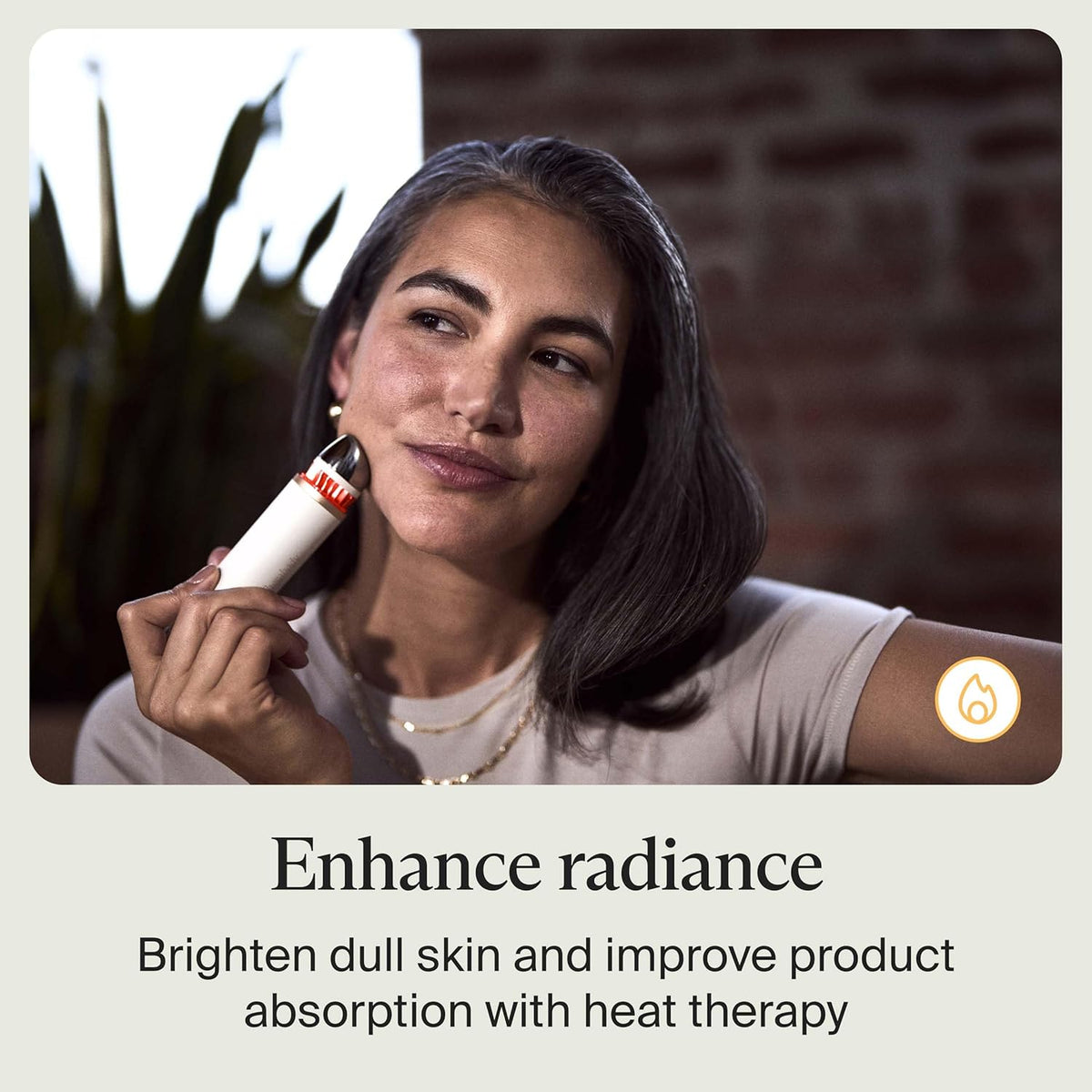 Therabody TheraFace Depuffing Wand – Cold and Heat Skincare Treatment to Depuff and Glow; Beauty