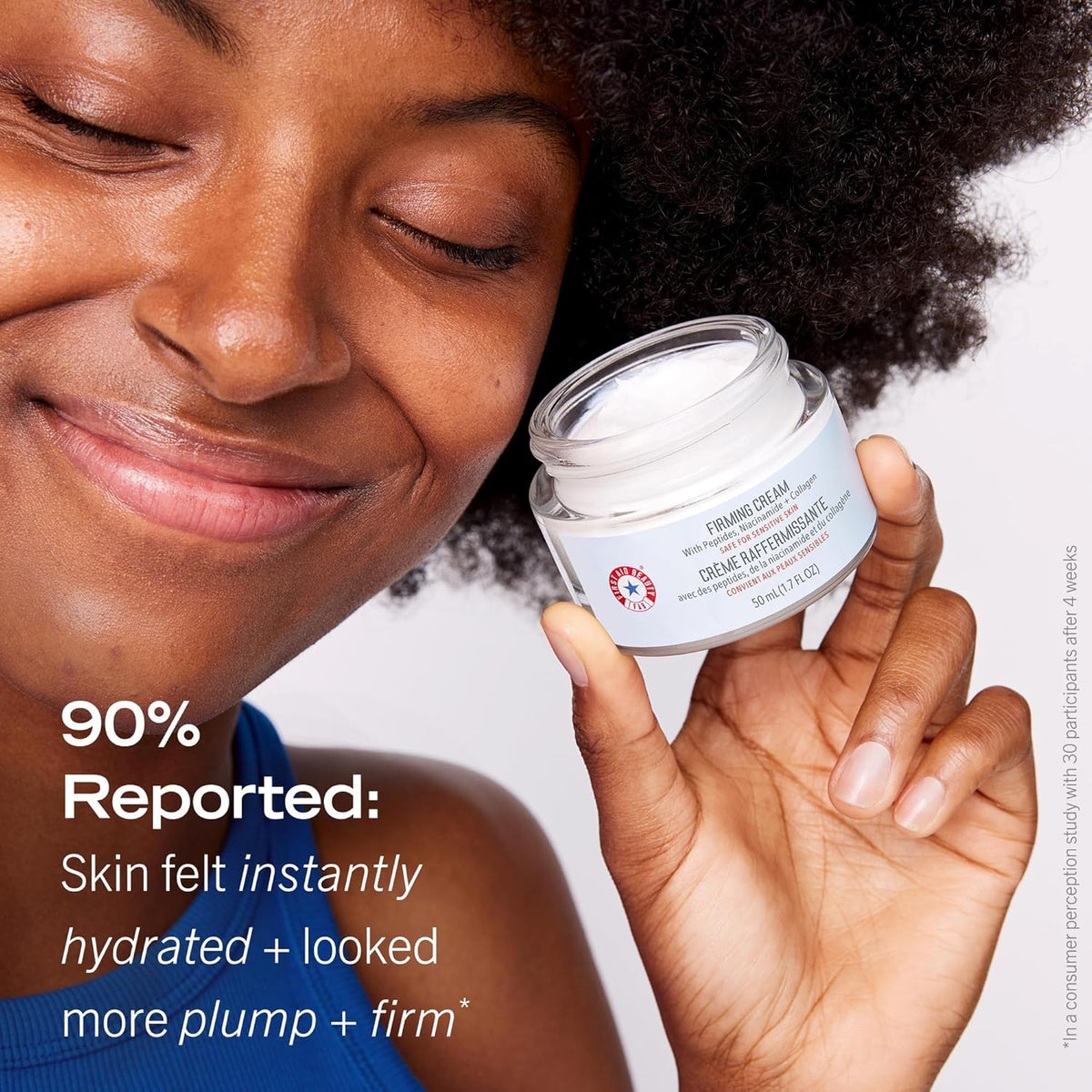 First Aid Beauty Firming Collagen Cream with Collagen, Peptides and Niacinamide – Day + Night
