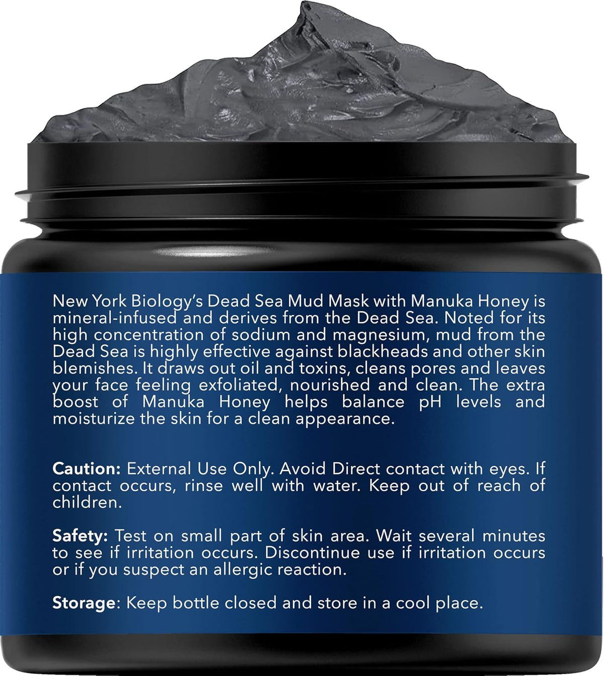 New York Biology Dead Sea Mud Mask for Face and Body | with Manuka Honey | Spa Quality Pore Refiner