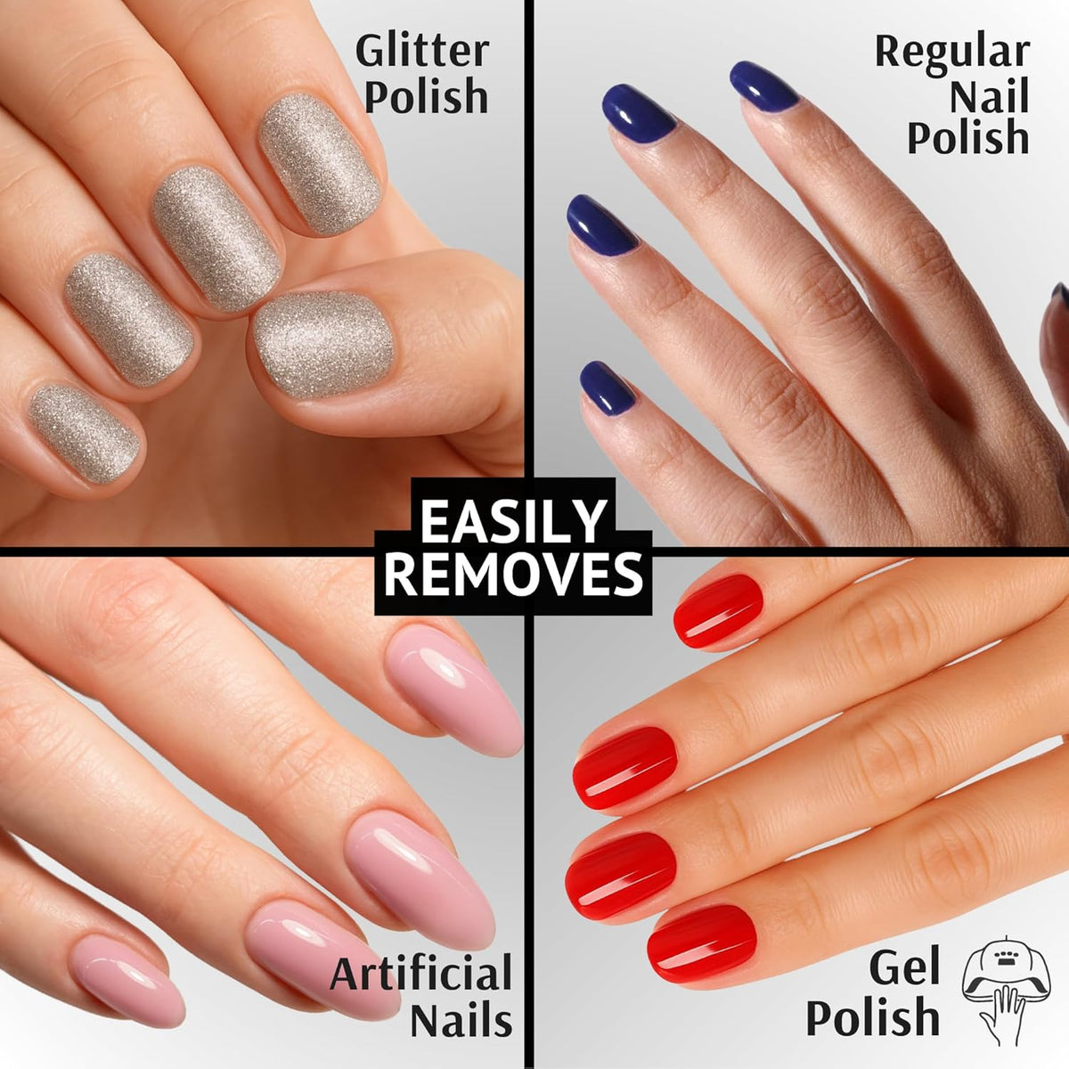 Pronto 100% Acetone Gel Nail Polish Remover - Gel Polish Remover for Nails | Acetone Nail Polish