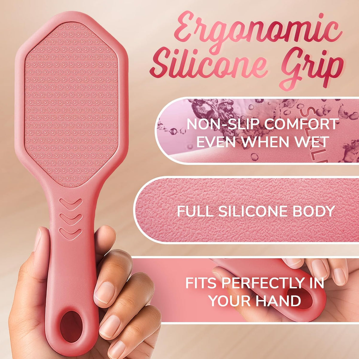 Silicone Foot Callus Remover - Nano Glass Foot File for Dead Skin and Cracked Heels - Callus