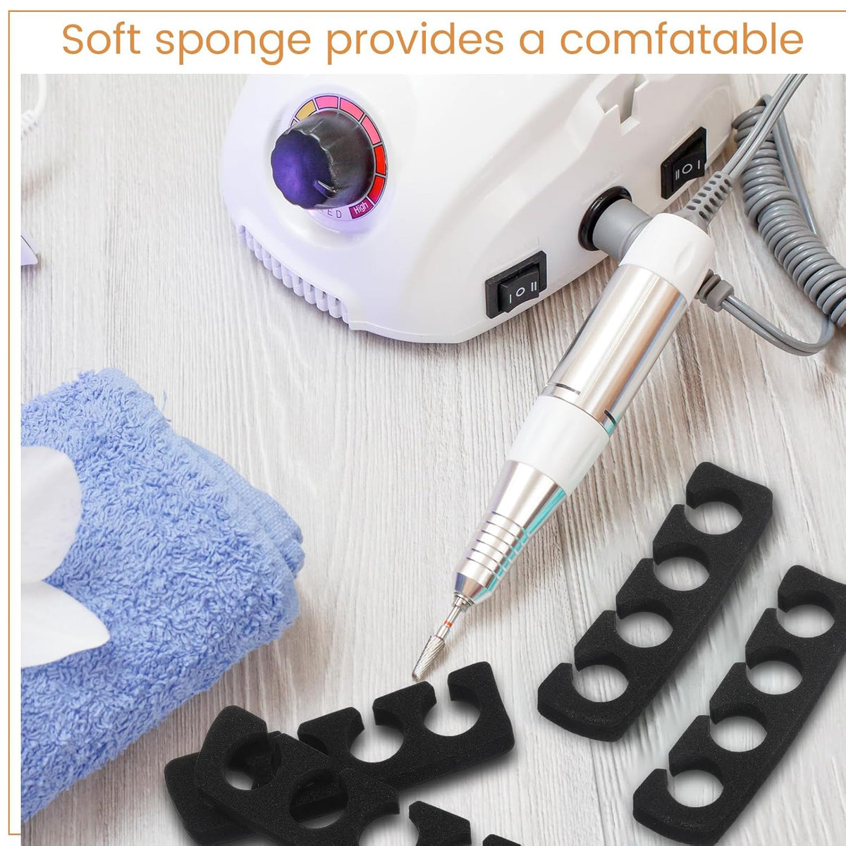 300 Pcs Toe Separators for Nail Polish Bulk Toe Separator Pedicure Correct Foot for Men Women Nail