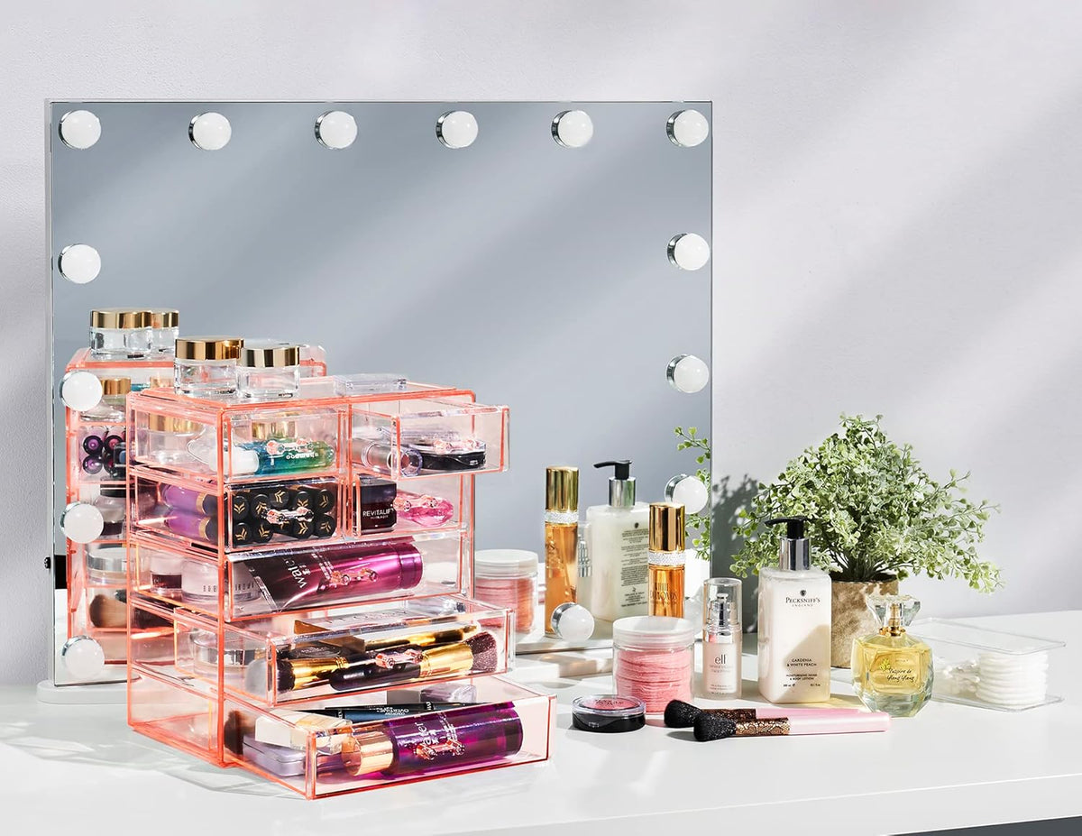 Sorbus Acrylic Makeup Organizer - Organization and Storage Case for Cosmetics Make Up & Jewelry