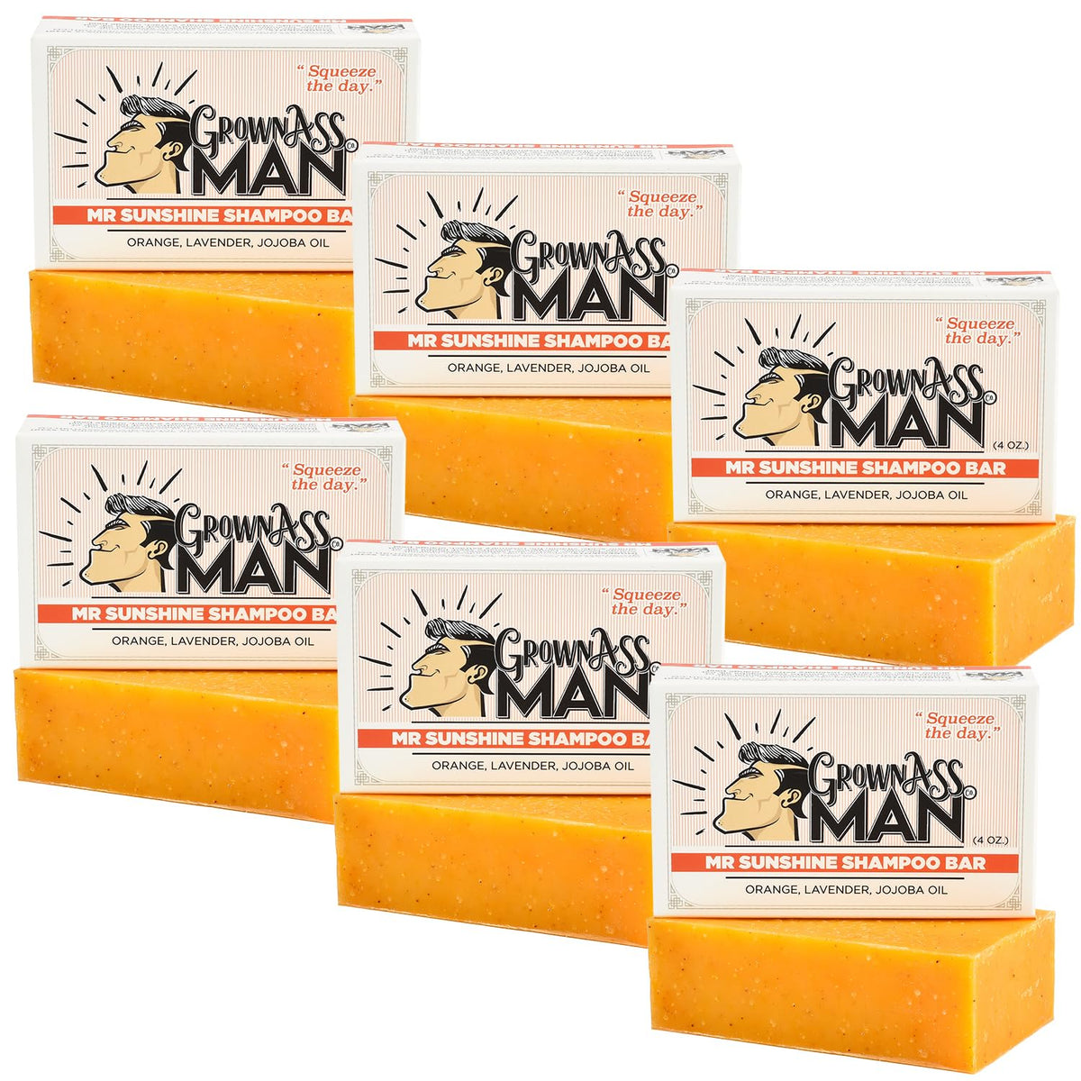 Solid Shampoo Bar Rich Lather 3 in 1: Hair, Beard & Body Wash - Plastic Free & Eco-Friendly