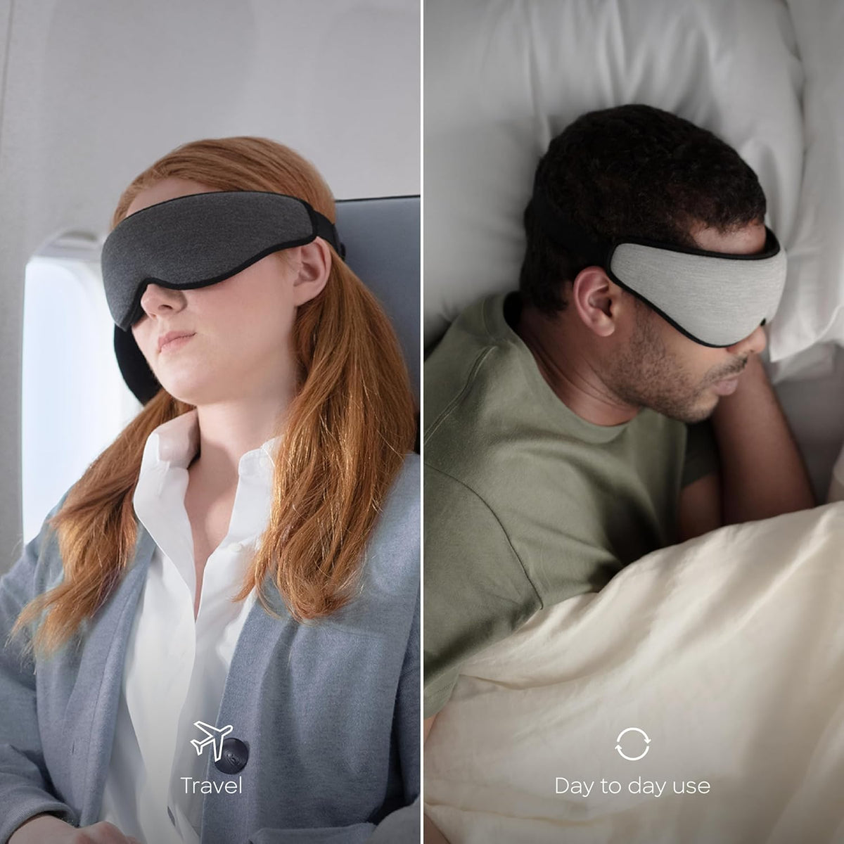 Ostrichpillow Eye Mask, Sleep Mask for Men Women 100% Blackout, No Pressure On Eyes, Soft &