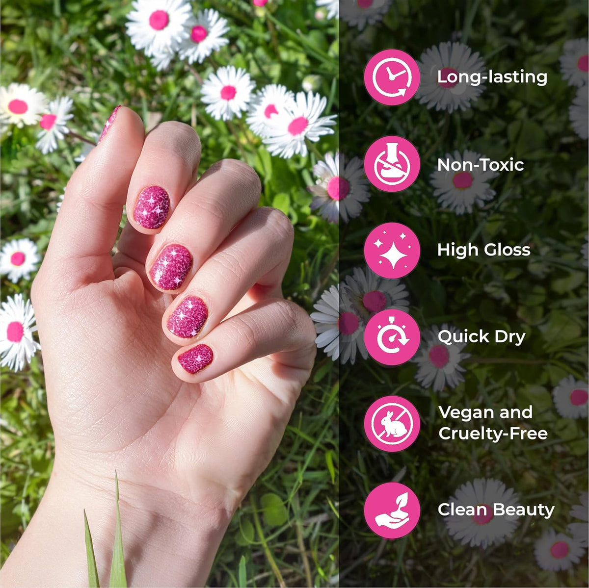 karma organic Natural Nail Polish, Vegan, and Cruelty-Free, No Toluene, No Formaldehyde, No DBP