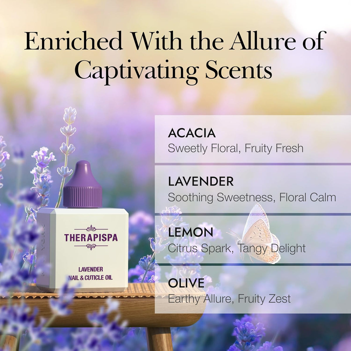Nail & Cuticle Oil with Avocado, Jojoba, Biotin & Vitamin E – Nail Growth Oil for Strengthening