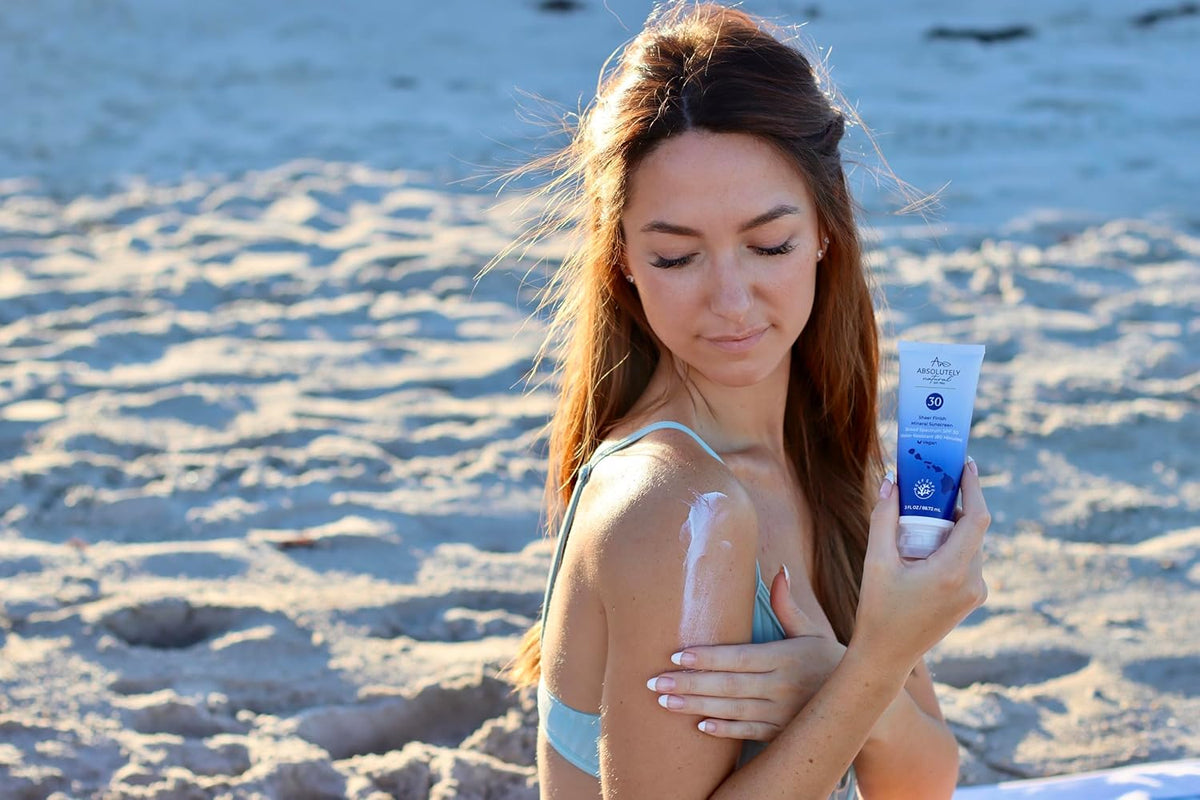SPF 30 Mineral Sunscreen - Broad Spectrum Water Resistant Moisturizer Lotion For Body & Face - With