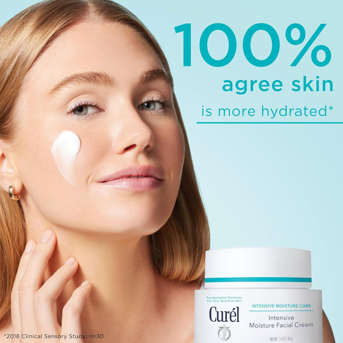 Curel Japanese Skin Care Intensive Face Moisturizer Cream, Hydrating Face Lotion for Dry to Very