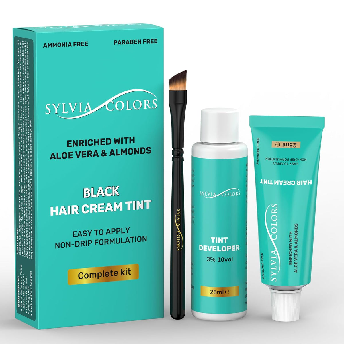 Professional Tint Kit Semi-Permanent 40 Applications Lasts 4-6 Weeks Spot Coloring Set WaterprooF