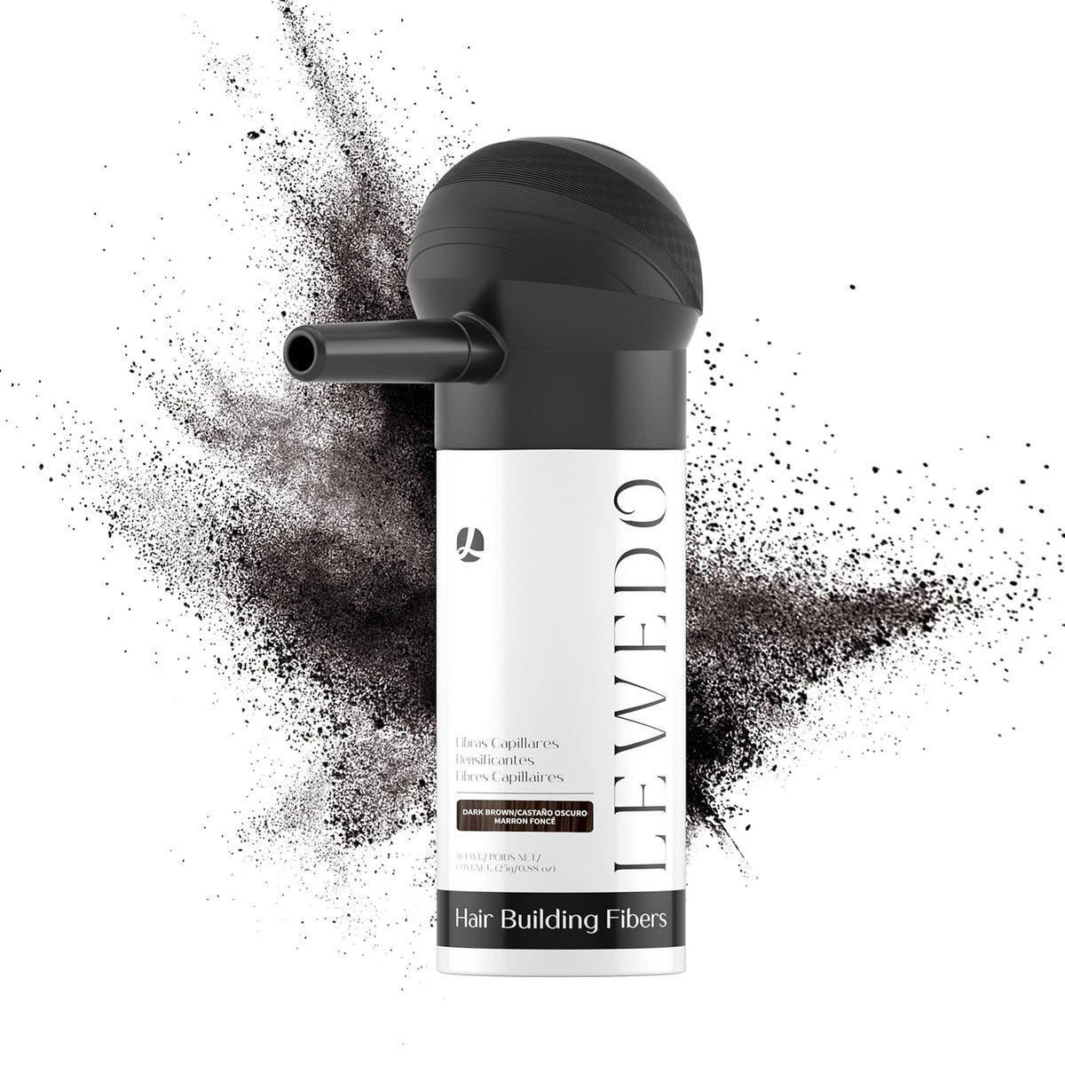 Hair Building Fibers 25G with Precision Spray Applicator - Electrostatic Adsorption for Instant