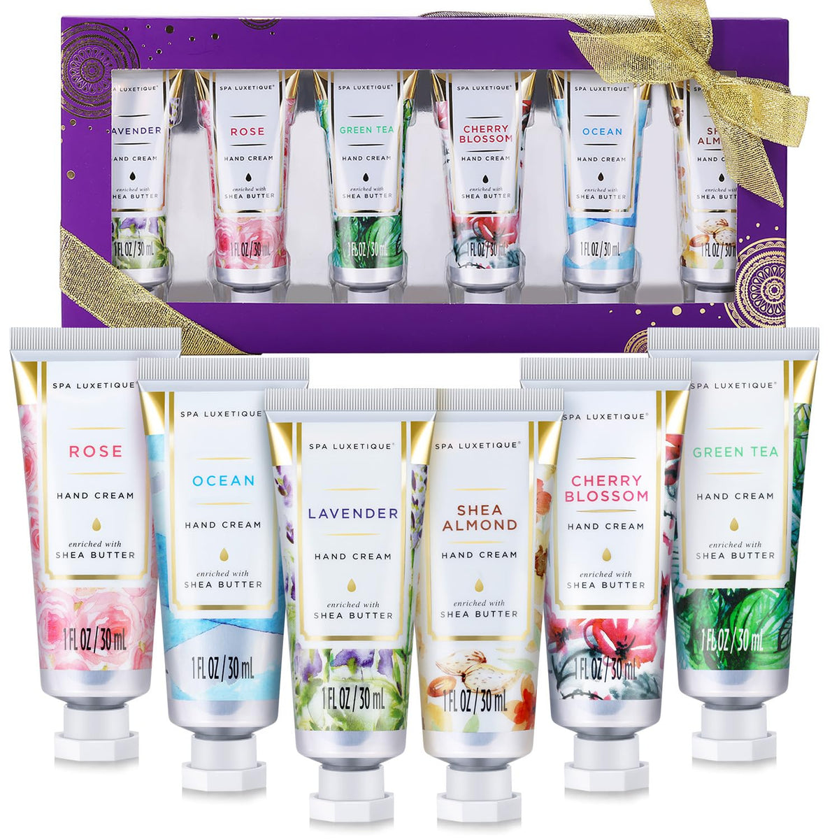 spa luxetique Hand Cream Hand Cream Set Gift for Women Hand Lotion with Natural Aloe and Vitamin E