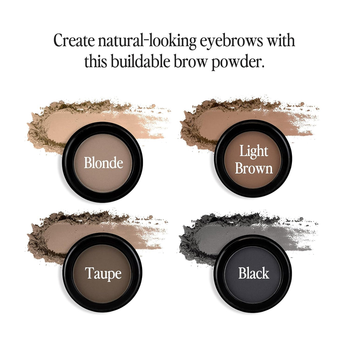 bdb Eyebrow Powder - Long-Lasting, Fuller & Fluffier Brows, Lightweight, Soft & Natural, Light