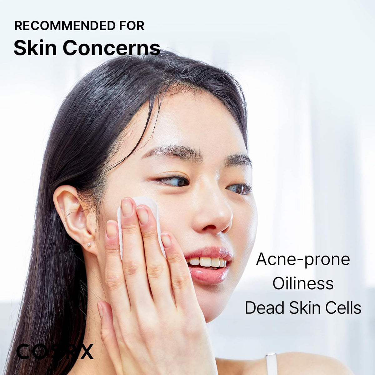 COSRX BHA Toner Pads, 70 Sheets, Exfoliating Pads for Dead Skin & Blackheads, Minimize Pores