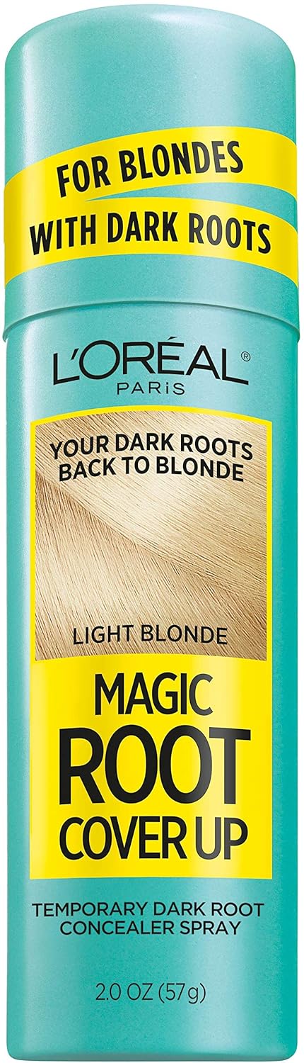 L'Oreal Paris Magic Root Cover Up Spray For Blondes with Dark Roots, Color Concealer, Ammonia and