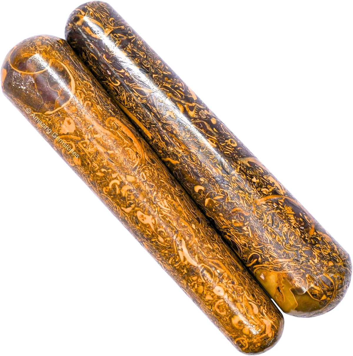 Amazing Gemstone Mariyam Jasper Crystal Wand Massage Stick - Pelvic Wand Gua Sha for Adults