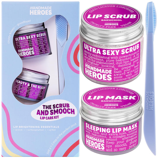 100% Natural Lip Scrub, Vegan Conditioning Coconut Lip Exfoliator - Gentle Exfoliant, Sugar Lip