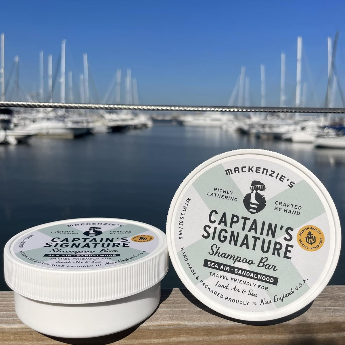 MACKENZIE'S Captain's Signature Shampoo Bar - Gifts for Fishermen - Gifts for Men - Deep Cleaning
