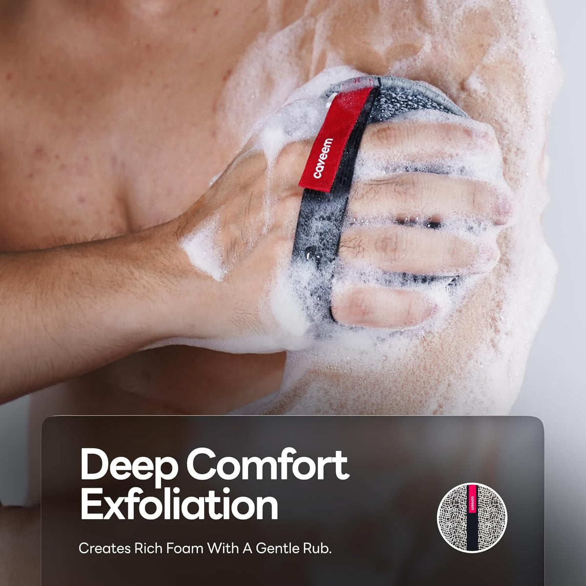 Exfoliating Body Scrubber, Extra Rough Shower Exfoliator Sponge, Body Exfoliating Sponges for