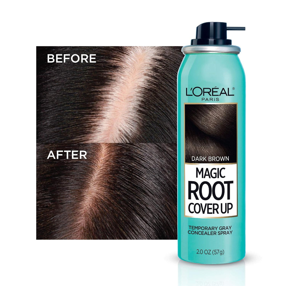 L'Oreal Paris Hair Color Magic Root Cover Up Temporary Colored Concealer Spray for Gray Roots