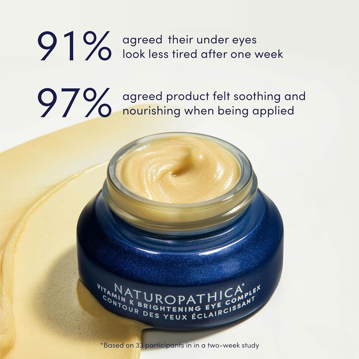 Naturopathica Vitamin K Brightening Eye Complex, Daily Eye Cream for Dark Circles and Puffy Eyes