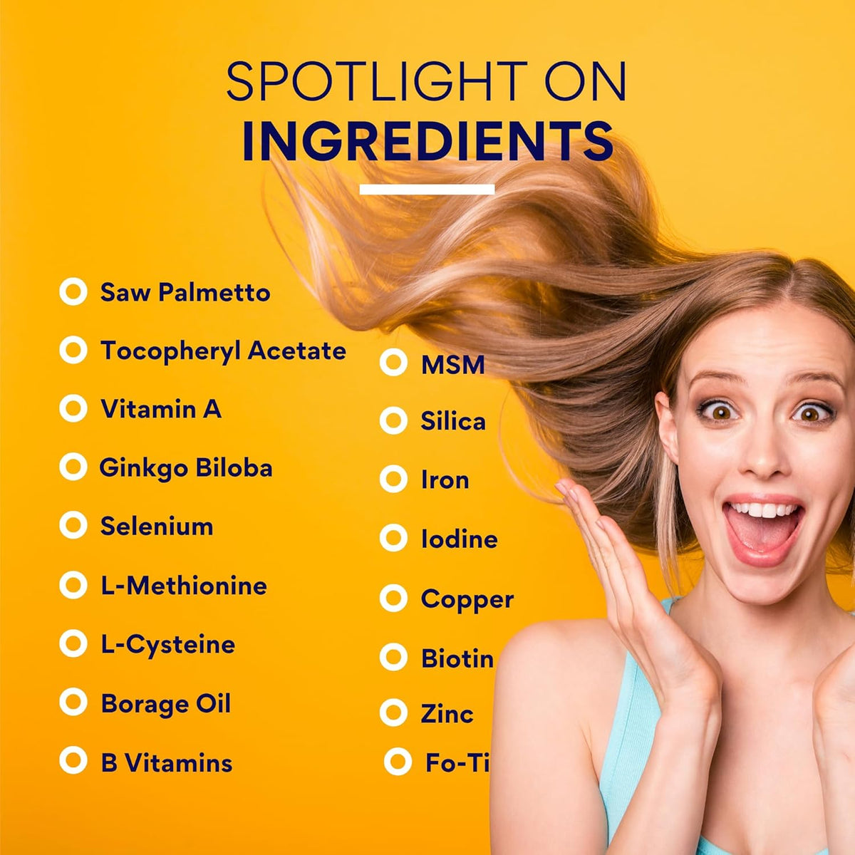 Research Verified Hair Growth Support - with Biotin, DHT Blockers & Vitamins - Hair Growth and Hair