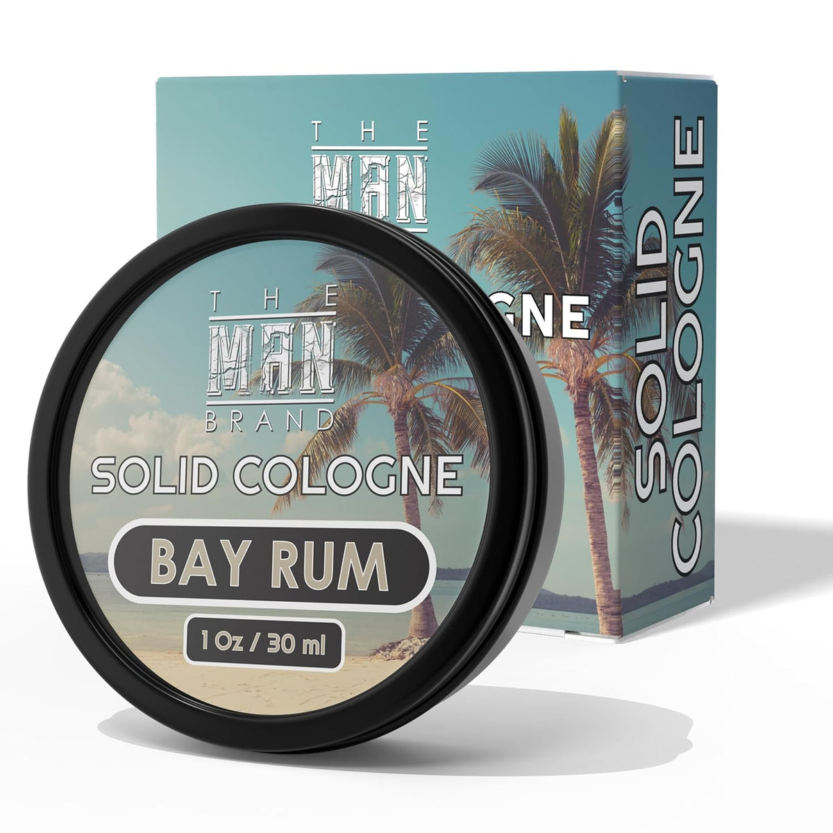Solid Cologne Men's Bay Rum Cologne for Men, Wax Bay Rum Solid Cologne for men, Solid Perfume with