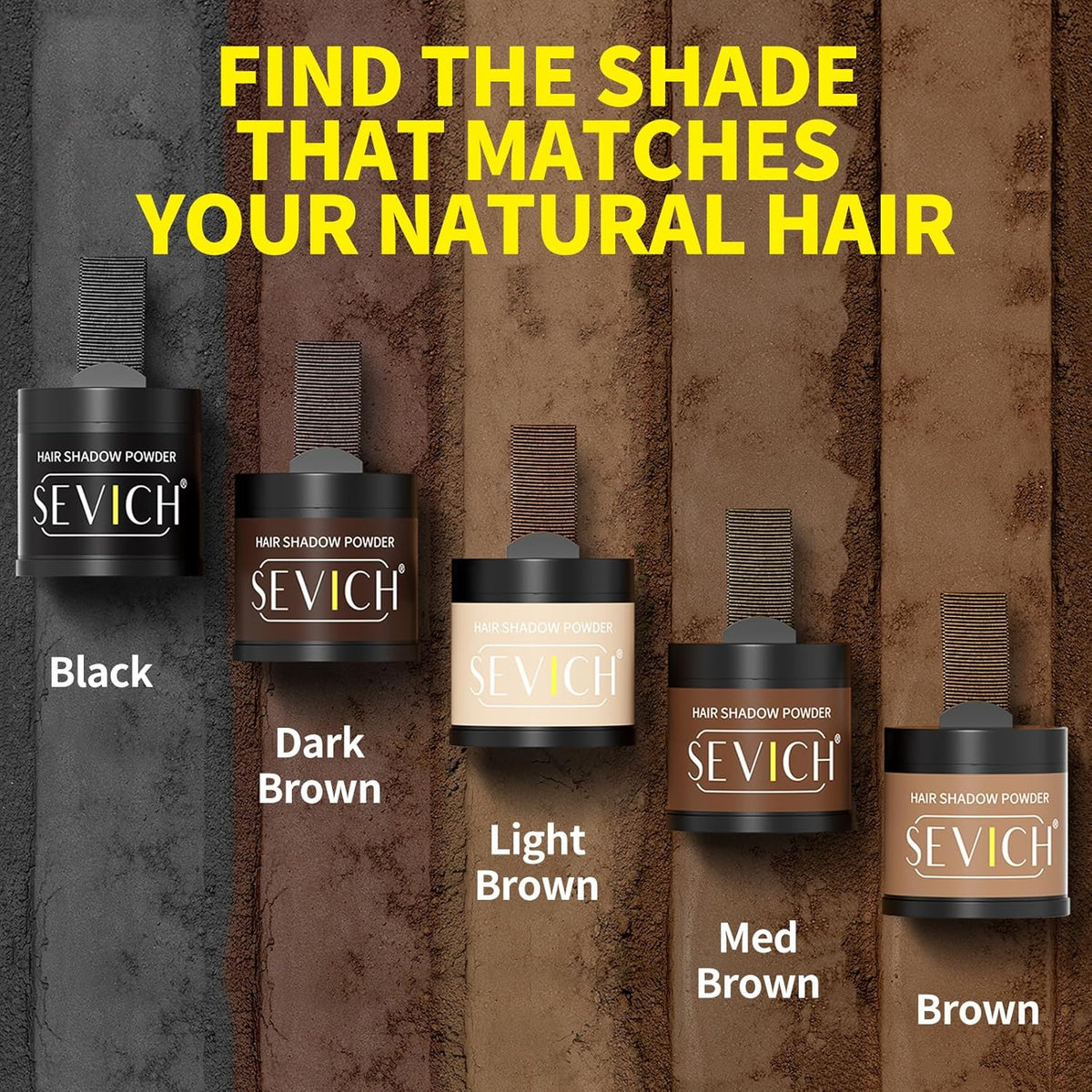 Sevich Hairline Powder 10g Large Capacity,Instantly Conceals Hair Loss,Root Touch up Powder,Hair