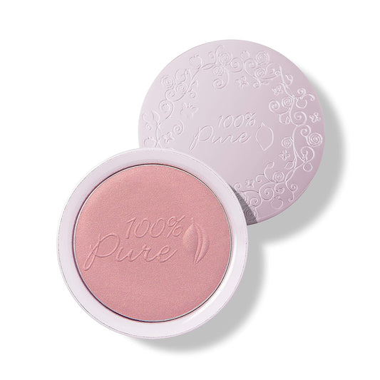 100% PURE Powder Blush (Fruit Pigmented), Chiffon, Soft Shimmery Finish, Nourishes Skin w/Rosehip