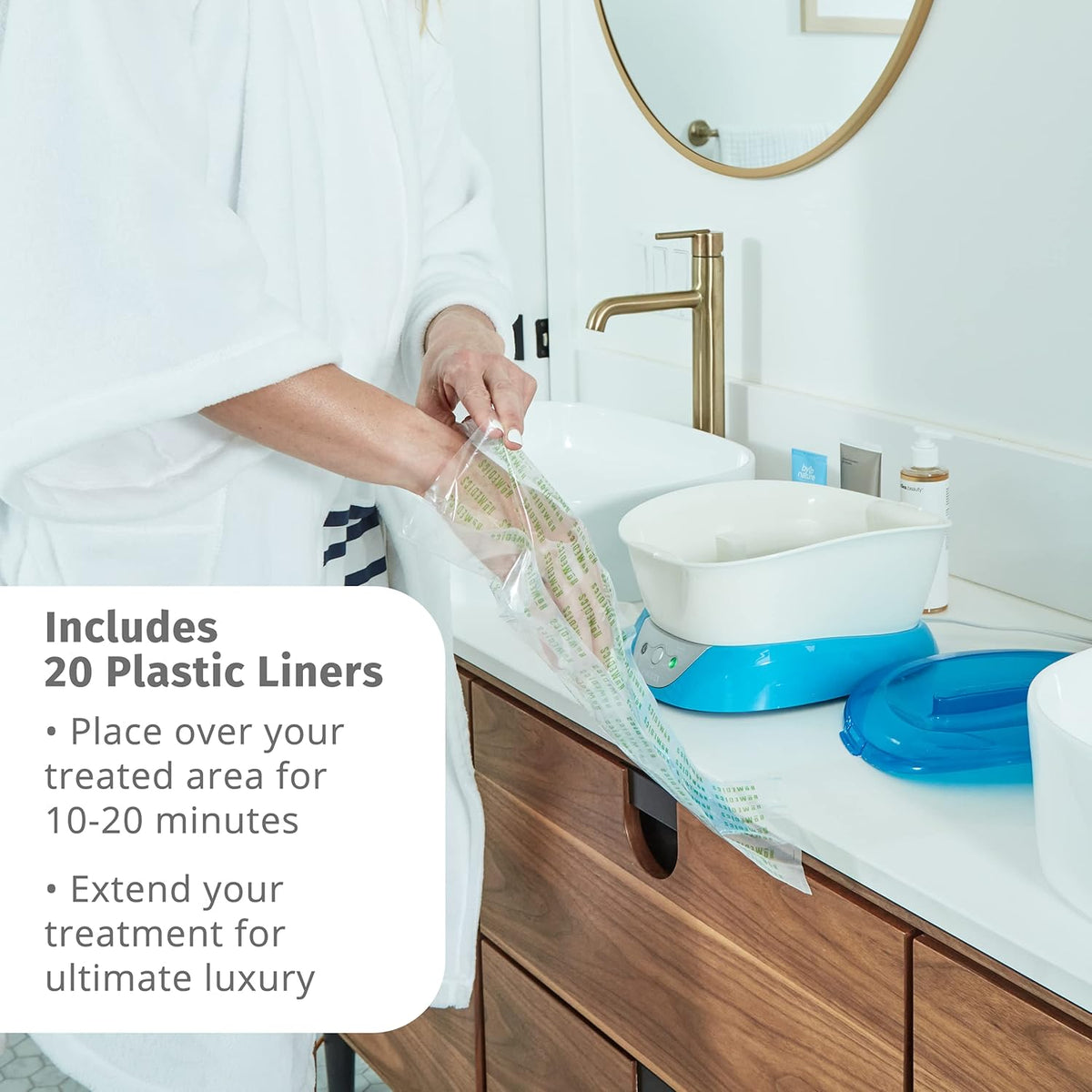 Homedics Paraffin Wax Machine for Hands - Hypoallergenic Hot Wax Hand Therapy Machine to Soothe and