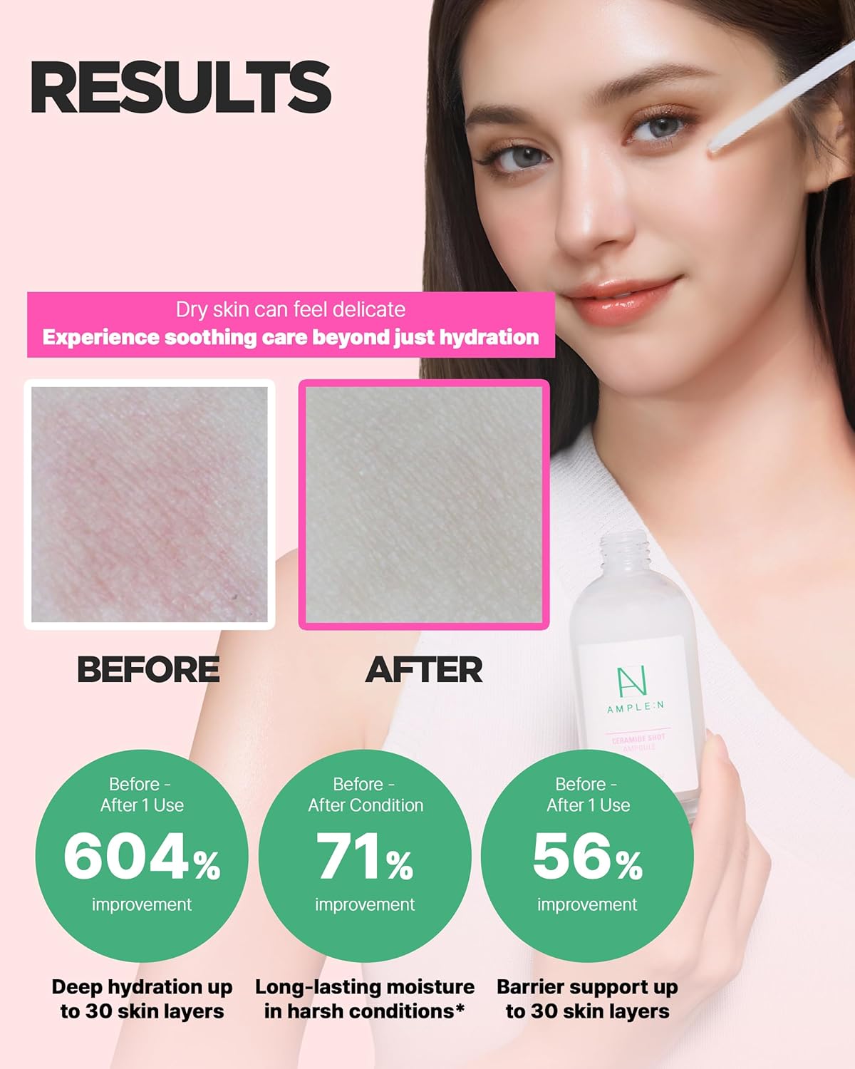 AMPLE:N Ceramide Shot Ampoule – Anti Aging and Hydrating Serum with Ceramide for Deep