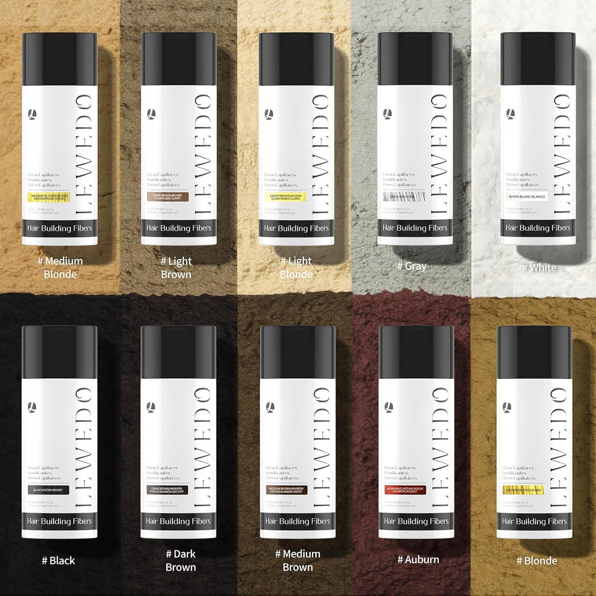 Hair Building Fibers - Instant Volume for Thinning Hair, Natural Appearance with Electrostatic